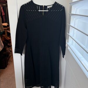 Calvin Klein Black Long Sleeve Dress